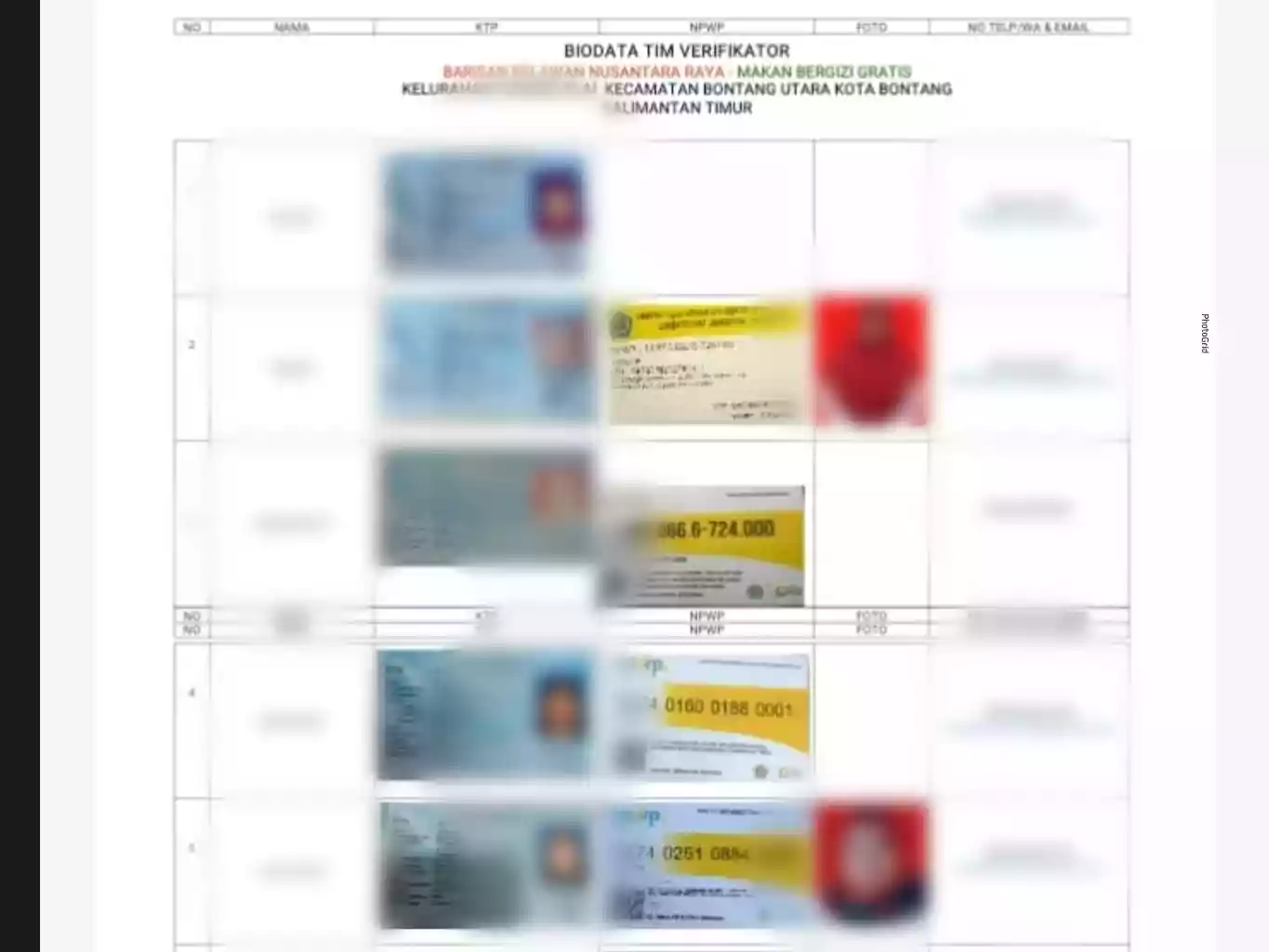 EKSKLUSIF - Tak Semua Warga Bontang Serahkan Data Pribadi, Ada Nama Organisasi BRNR