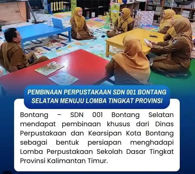 SDN 001 Bontang Selatan Siap Berlaga di Lomba Perpustakaan Tingkat Provinsi