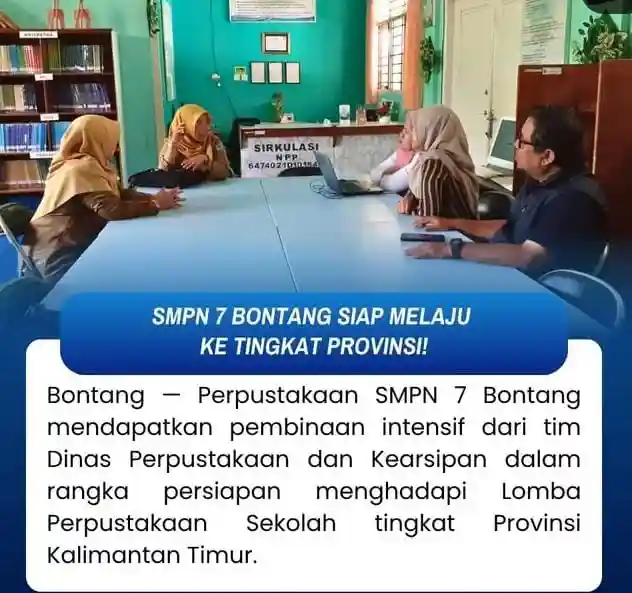 SMPN 7 Bontang Ikut Lomba Perpustakaan ke Tingkat Provinsi Kaltim