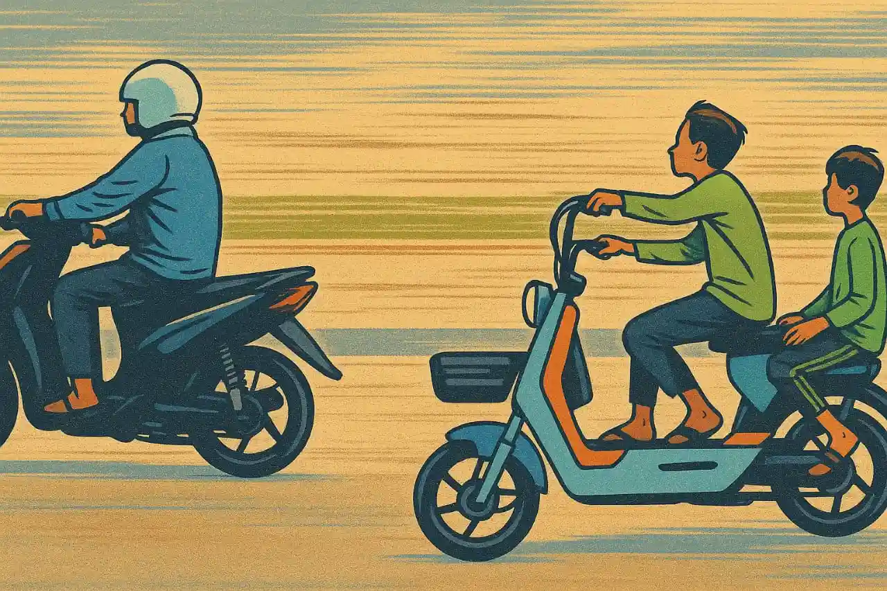 Sepeda Listrik di Bontang Tak Melanggar Lalu Lintas, Asal...