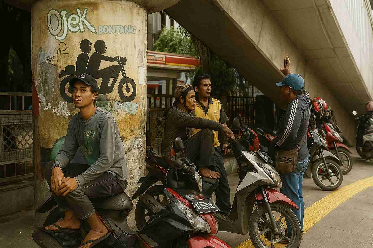 Bagaimana Ojek Pangkalan Bontang Melawan Disrupsi Ojek Online (1)