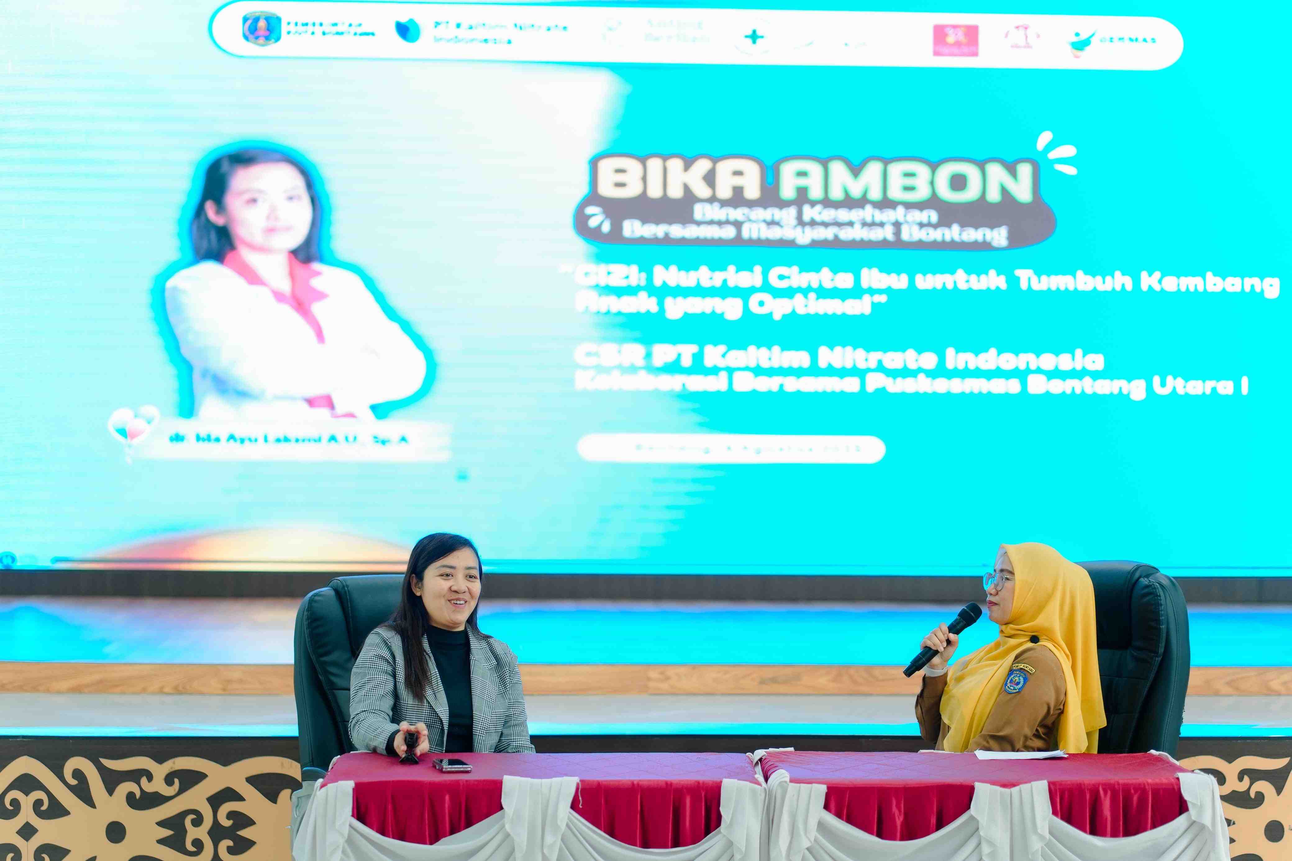 Lewat Talkshow BIKA AMBON, PT KNI dan Puskesmas Edukasi Kader Posyandu & Orang Tua Soal Gizi dan Emosi Anak