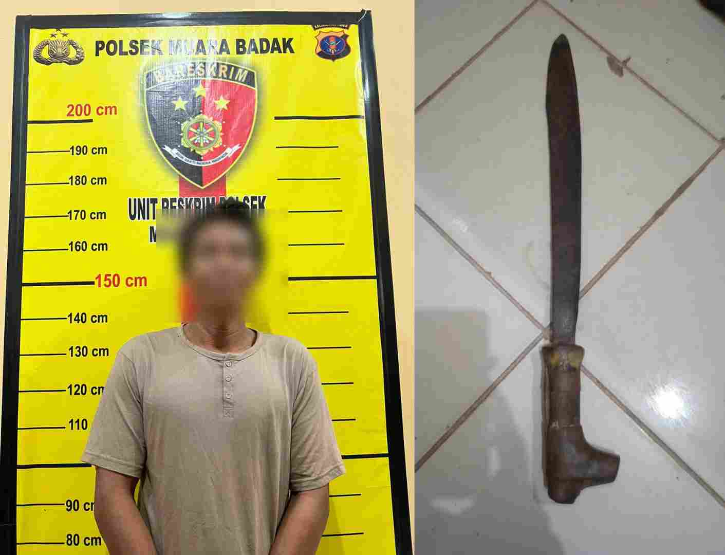 Saling Salip di Persimpangan, Supir Truk Tertebas Parang di Kukar