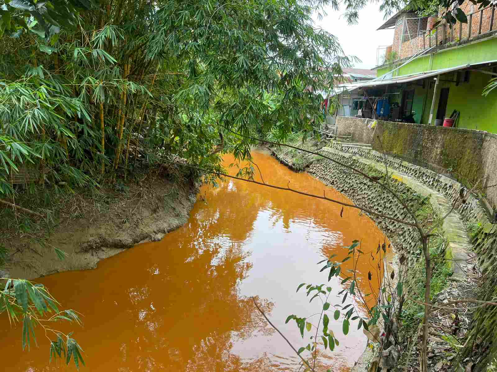 BREAKING NEWS: Warna Aliran Anak Sungai di Bontang Berubah, DLH Bontang: Kami Segera ke Lokasi