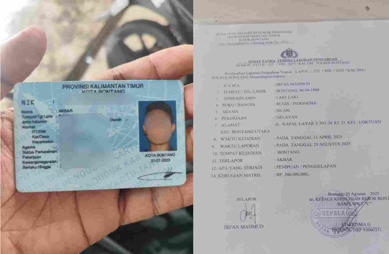 Warga Loktuan Bontang Tertipu Pengadaan 500 Pcs Seragam Tambang, Total Kerugian Capai Rp346 Juta
