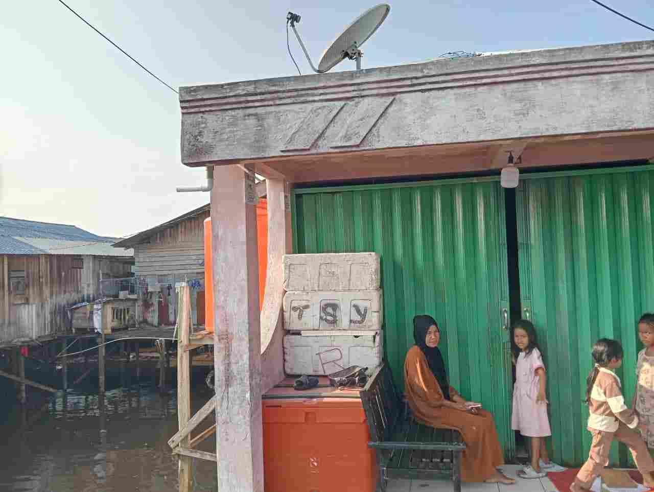 Rumah Sewaan Juga Berdiri di Atas Laut Bontang