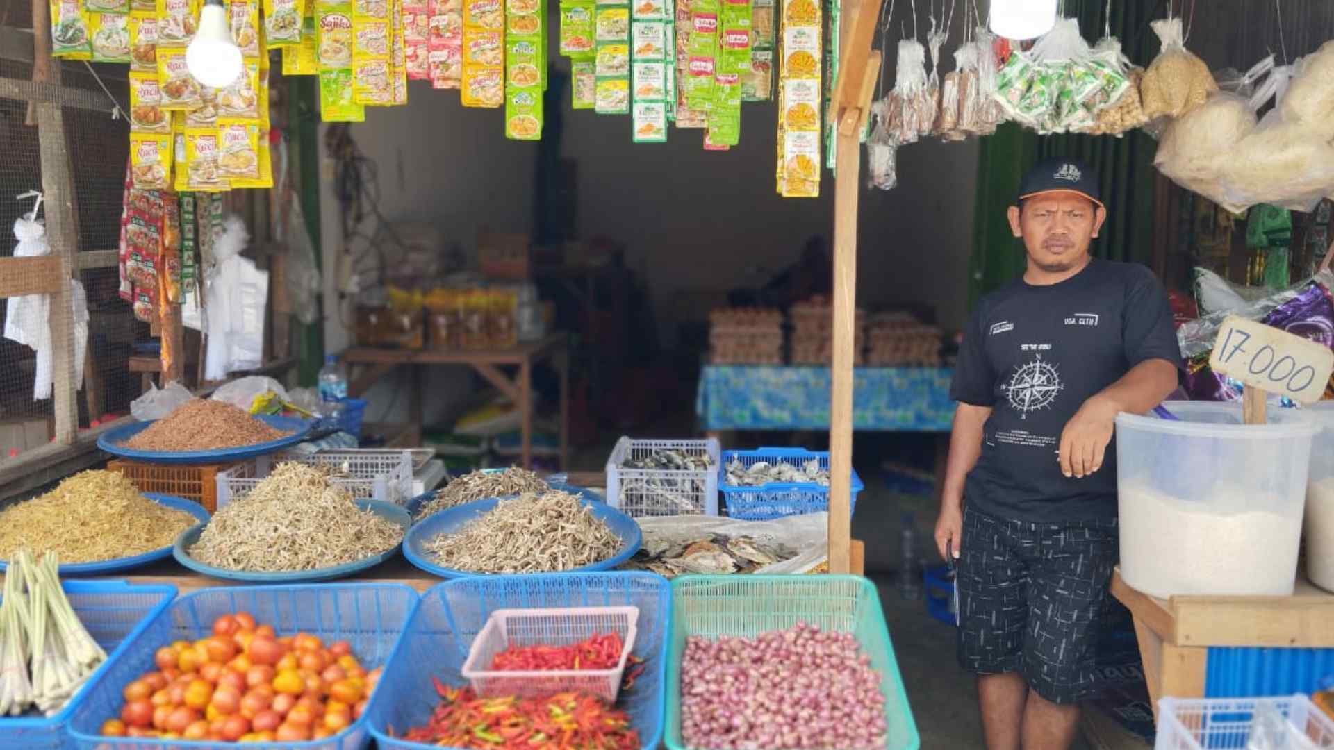Musim Panen, Harga Beras di Pasar Taman Rawa Indah Bontang Tetap Naik Rp1.000 Hari Ini