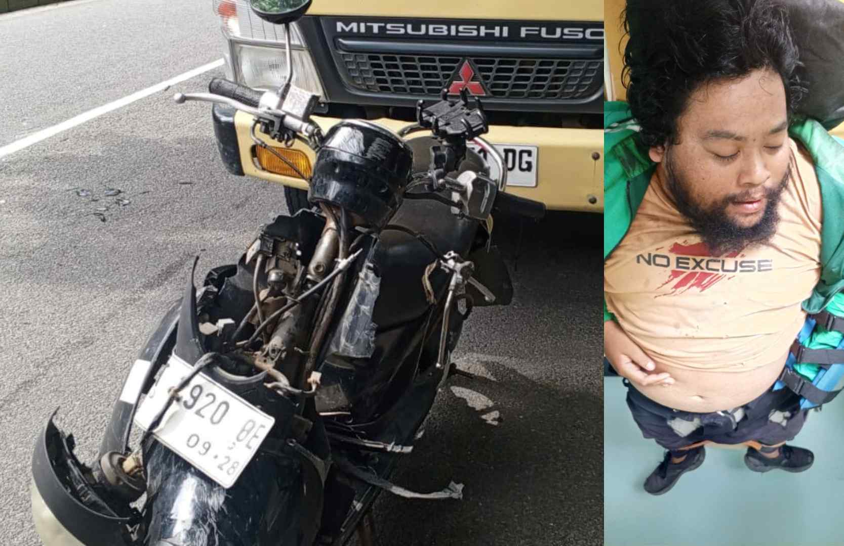 Ini Pengakuan Driver Ojol yang Tabrak Truk Fuso di Jalan Pupuk Raya Bontang