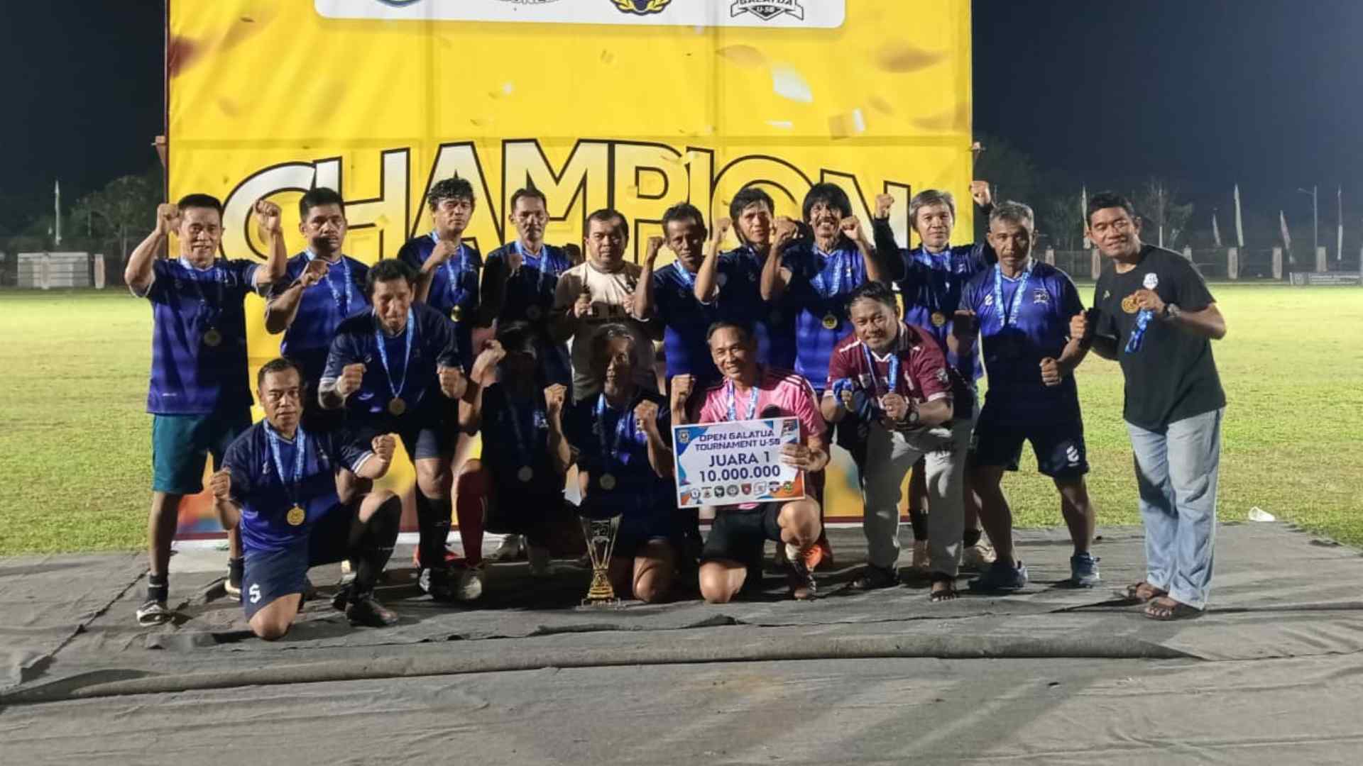 Kembalinya Para Legenda Sepakbola Bontang di Galatua: Sulbar Juara, BMU Boyong Top Score dan Best Player