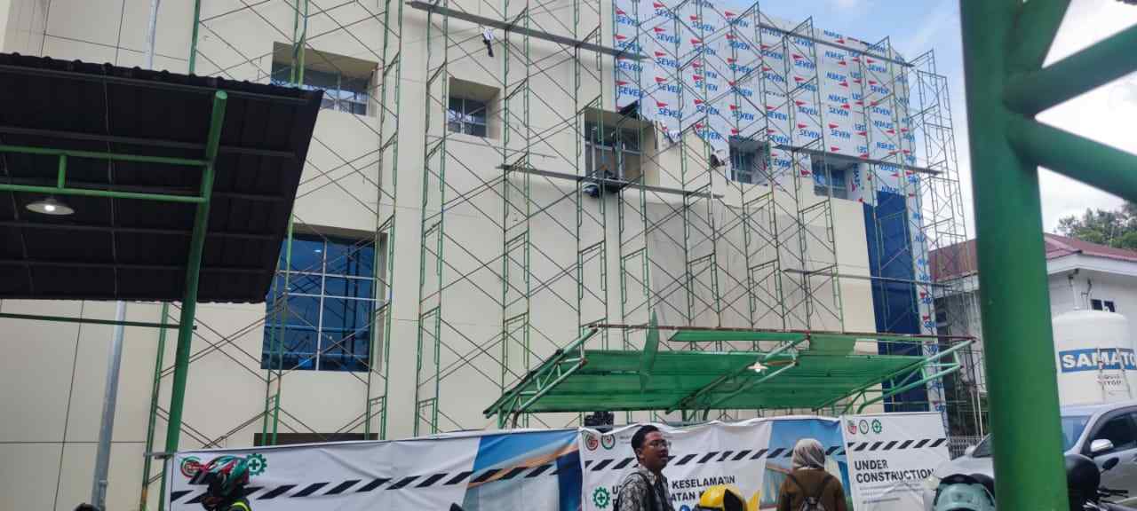 Gedung RSUD Taman Husada Makin Cantik, Proyek Rp5 Miliar Hampir Rampung