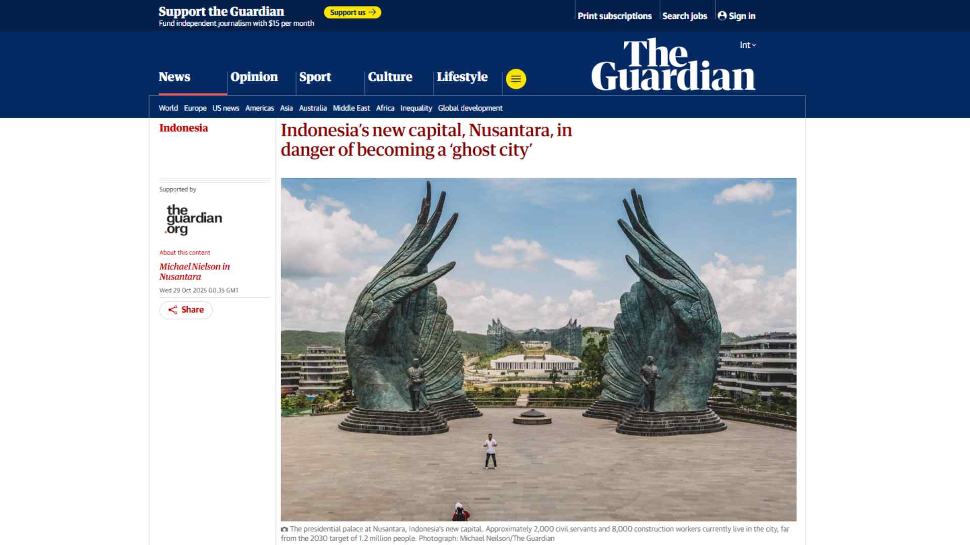Mengapa The Guardian Menyebut IKN Bakal Jadi "Kota Hantu"