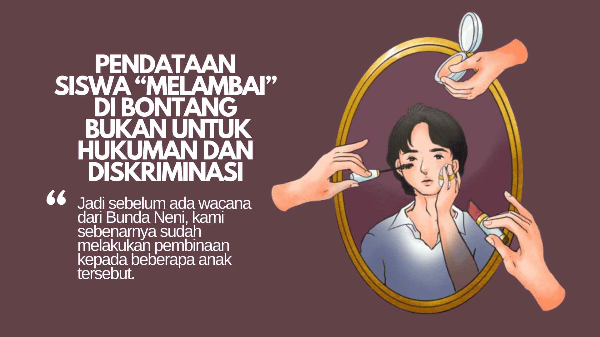 Pendataan Siswa "Melambai' di Bontang Bukan untuk Hukuman dan Diskriminasi