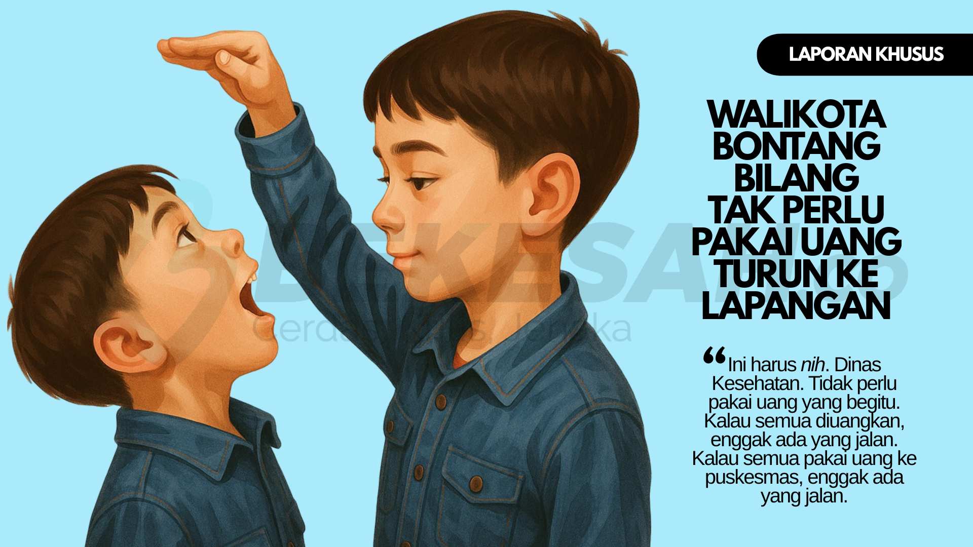 48 Menit Data Stunting Itu Ditelusuri: Walikota Bontang Bilang Tidak Perlu Pakai Uang Turun ke Lapangan