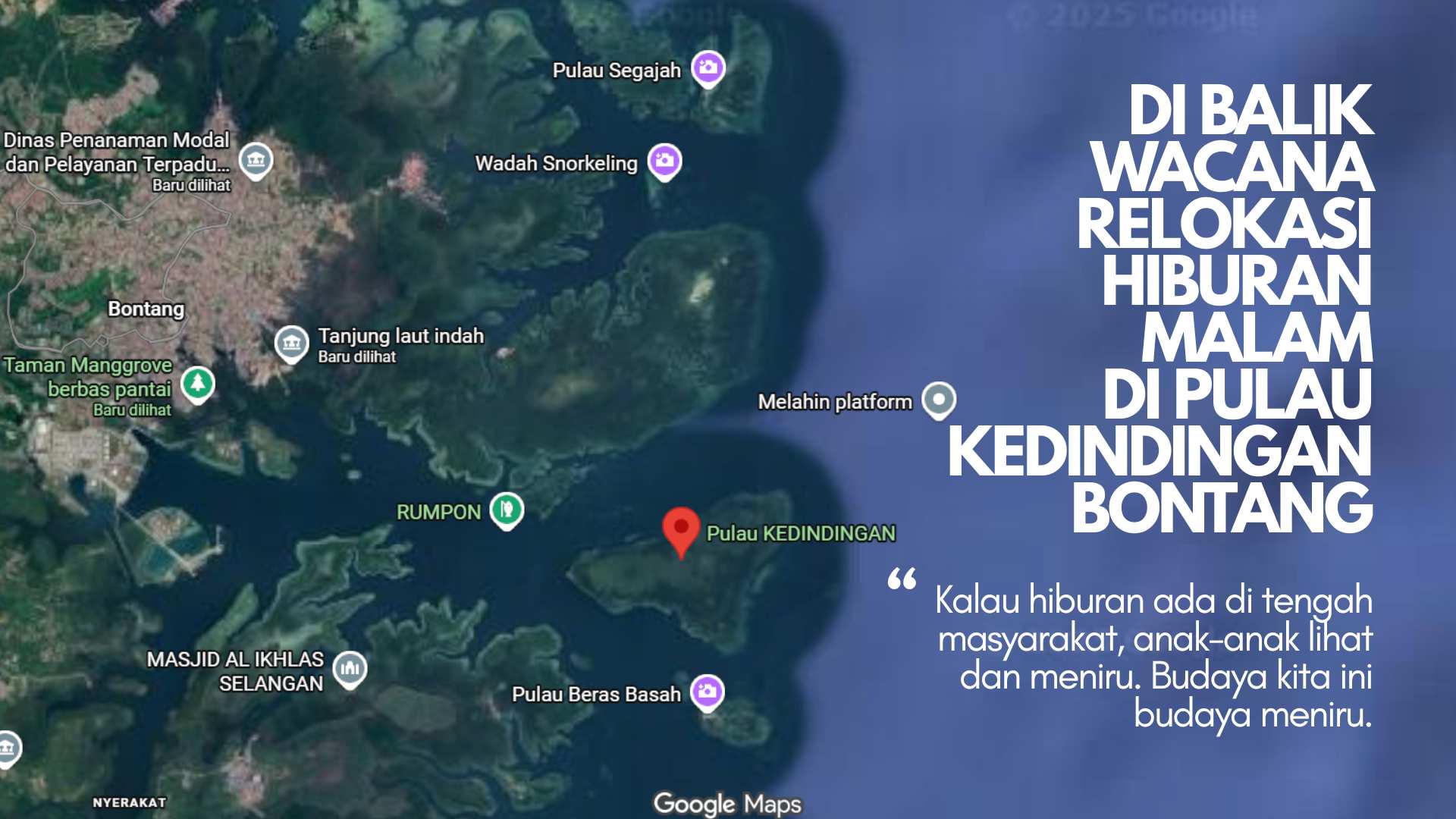 Di Balik Wacana Relokasi Tempat Hiburan Malam di Pulau Kedindingan Bontang: Biaya Besar