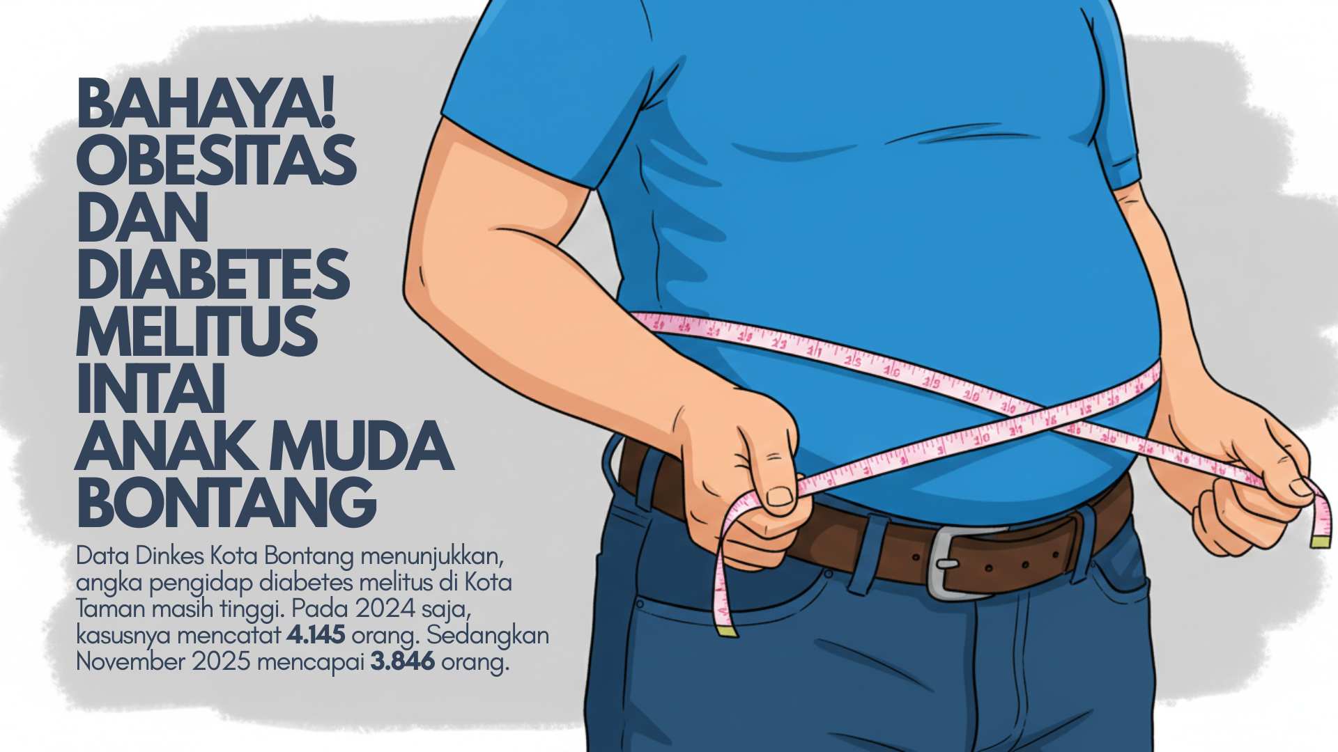 Bahaya! Obesitas dan Diabetes Melitus Intai Anak Muda Bontang