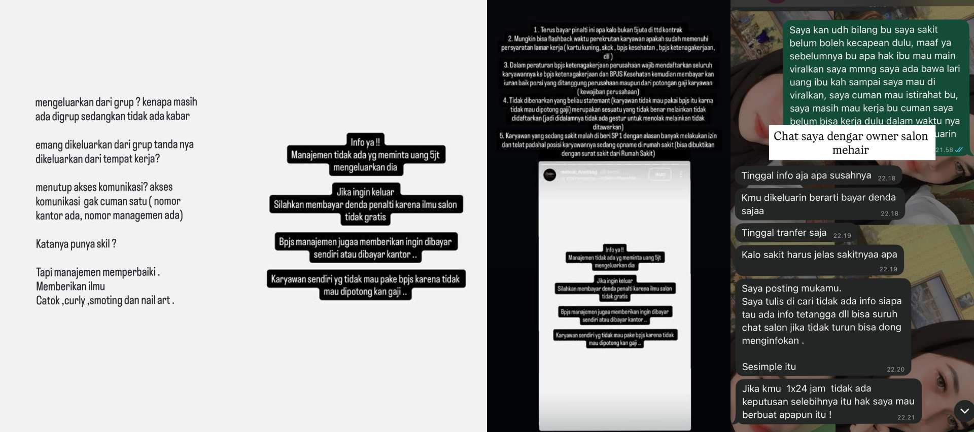 Cerita Viral Eks Karyawati dan Pemilik Salon Mehair Bontang: Saling Klarifikasi di Instastory