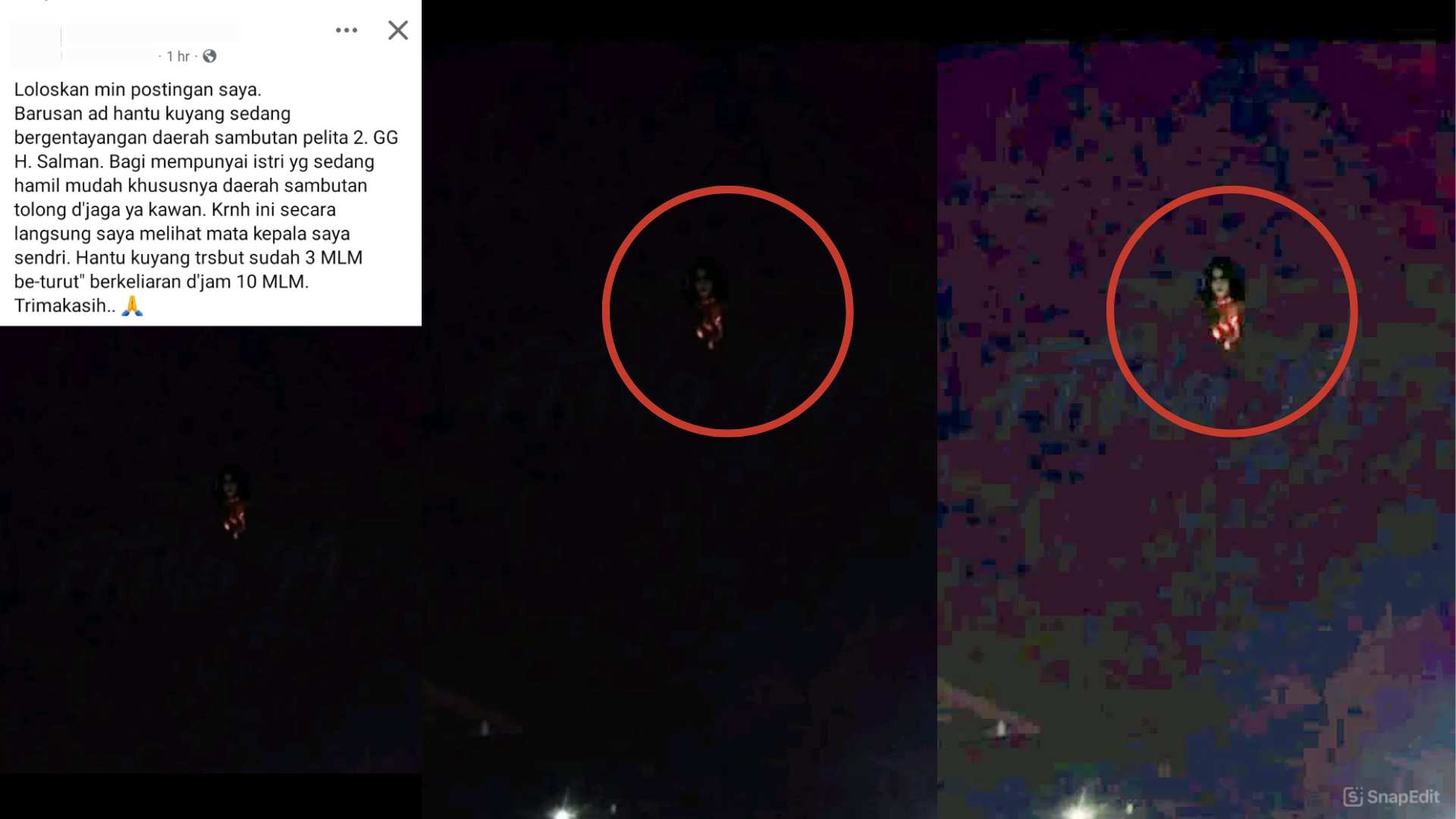 Viral! Cerita Kuyang Bergentayangan Tiga Malam di Sambutan Samarinda, Asli atau Hanya Editing?
