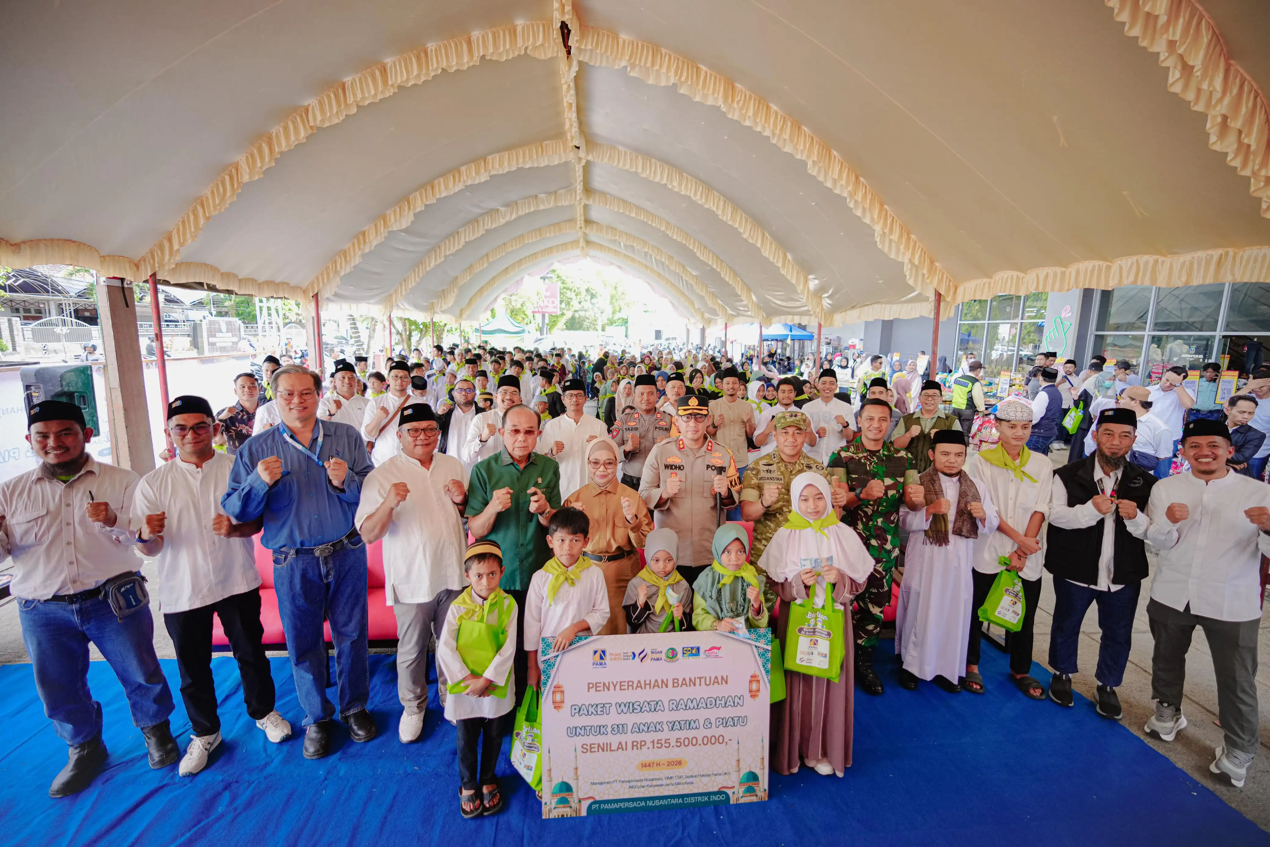 Dari Bontang sampai Kukar, PAMA INDO Ajak 311 Anak Yatim Piatu Wisata Belanja Ramadan