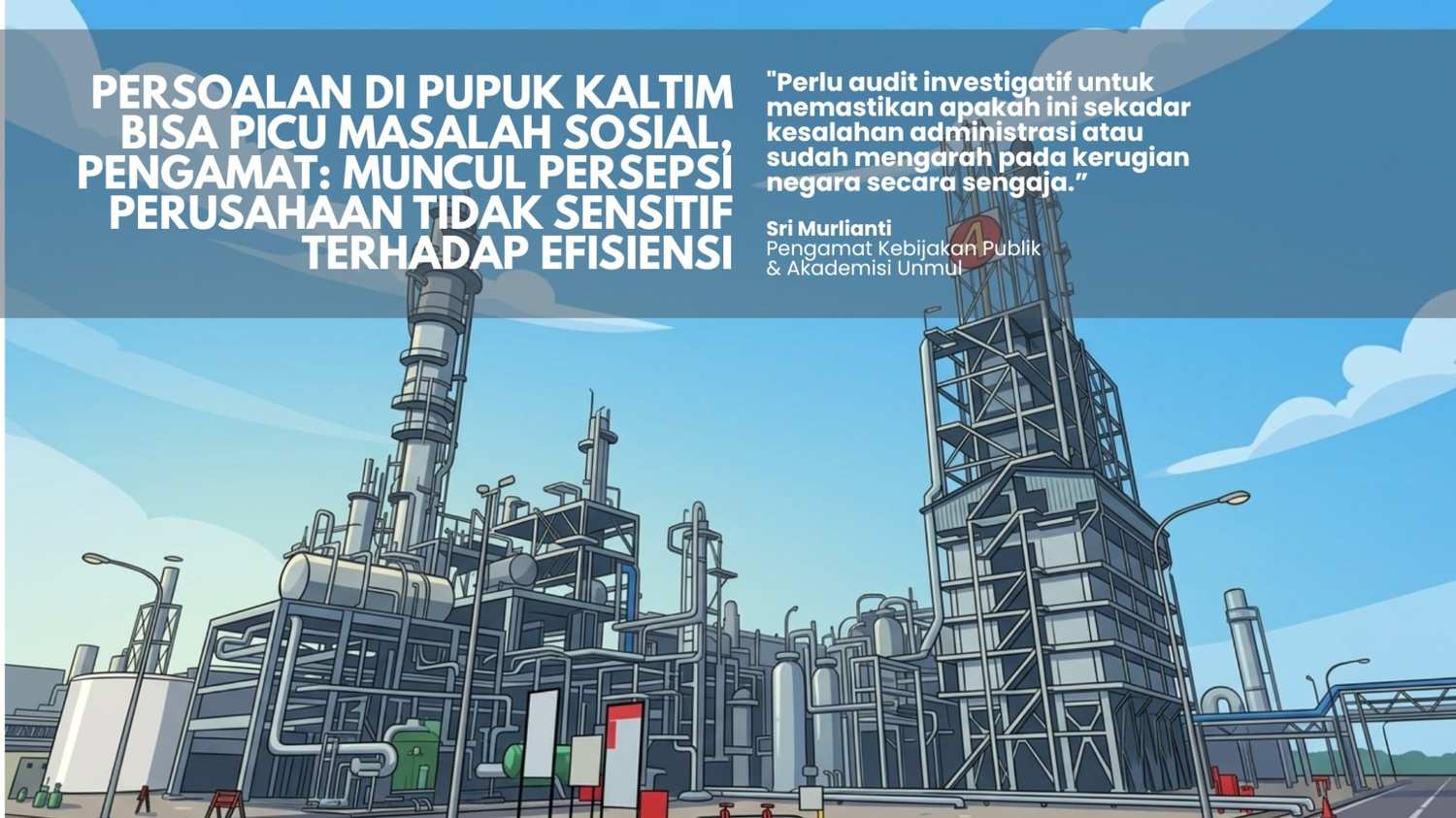 Persoalan di Pupuk Kaltim Bisa Picu Masalah Sosial, Pengamat: Muncul Persepsi Perusahaan Tidak Sensitif Terhadap Efisiensi