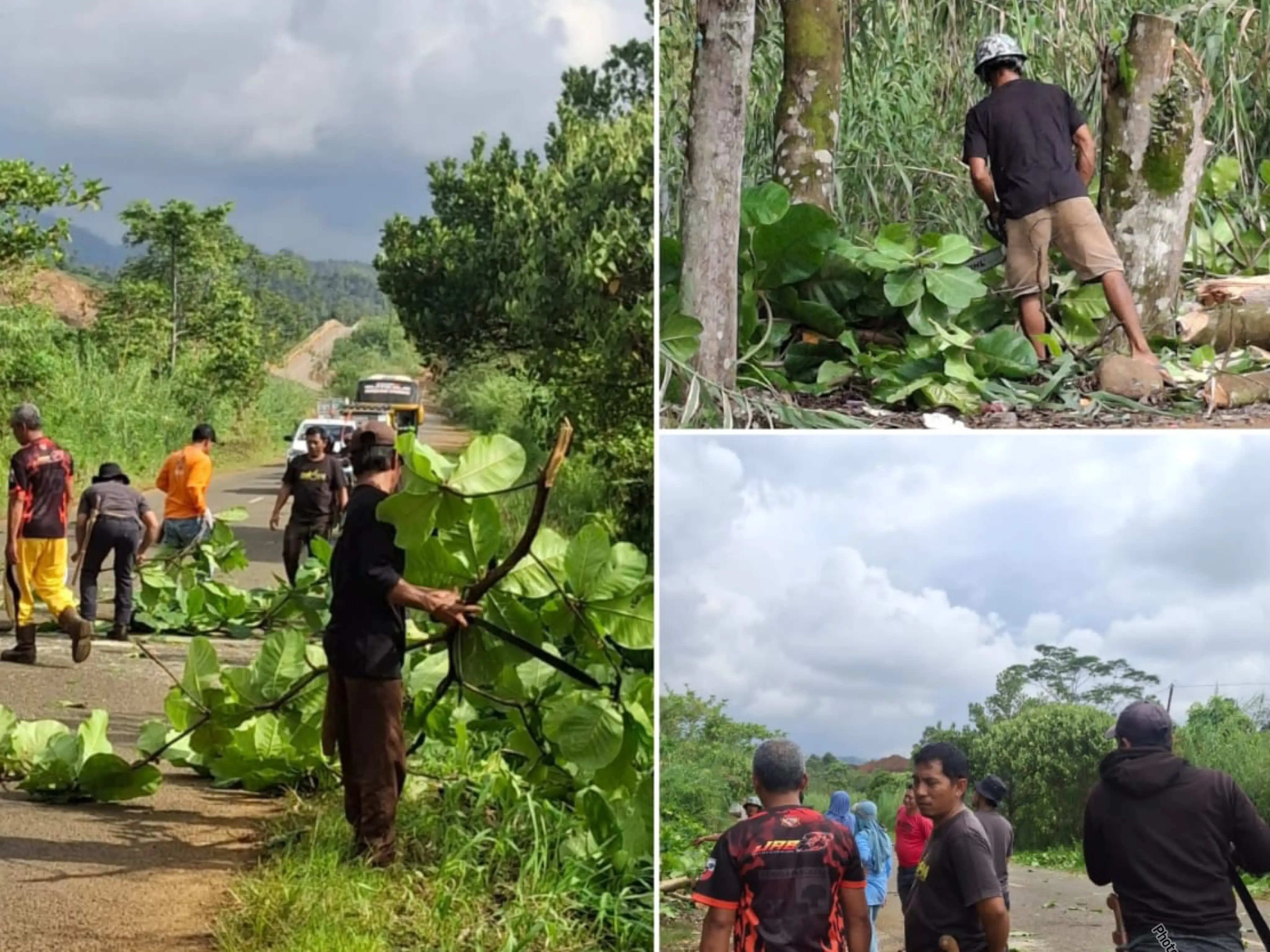 Jalur Menuju Jembatan Ferrari Rawan Laka dan Jadi Tempat Buang Sampah, Pemdes Asuli Turun Tangan