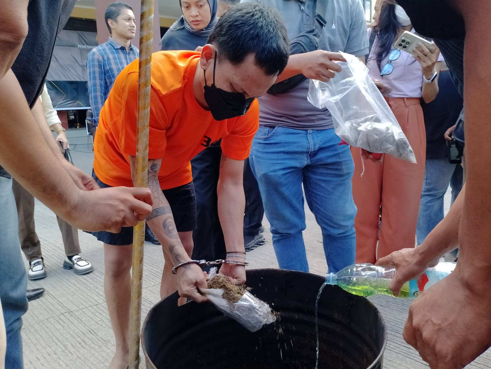 Polresta Samarinda Musnahkan 5 Kilogram Narkoba Golongan I