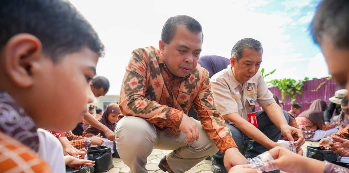DKP3 Bontang Kenalkan Dunia Pertanian ke Siswa lewat Smartani Goes To School