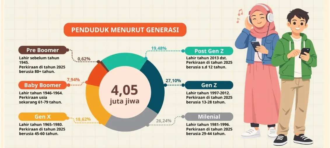 Penduduk Kaltim Tembus 4,05 Jiwa, 30 dari 100 Penduduk Kelahiran dari Daerah Lain