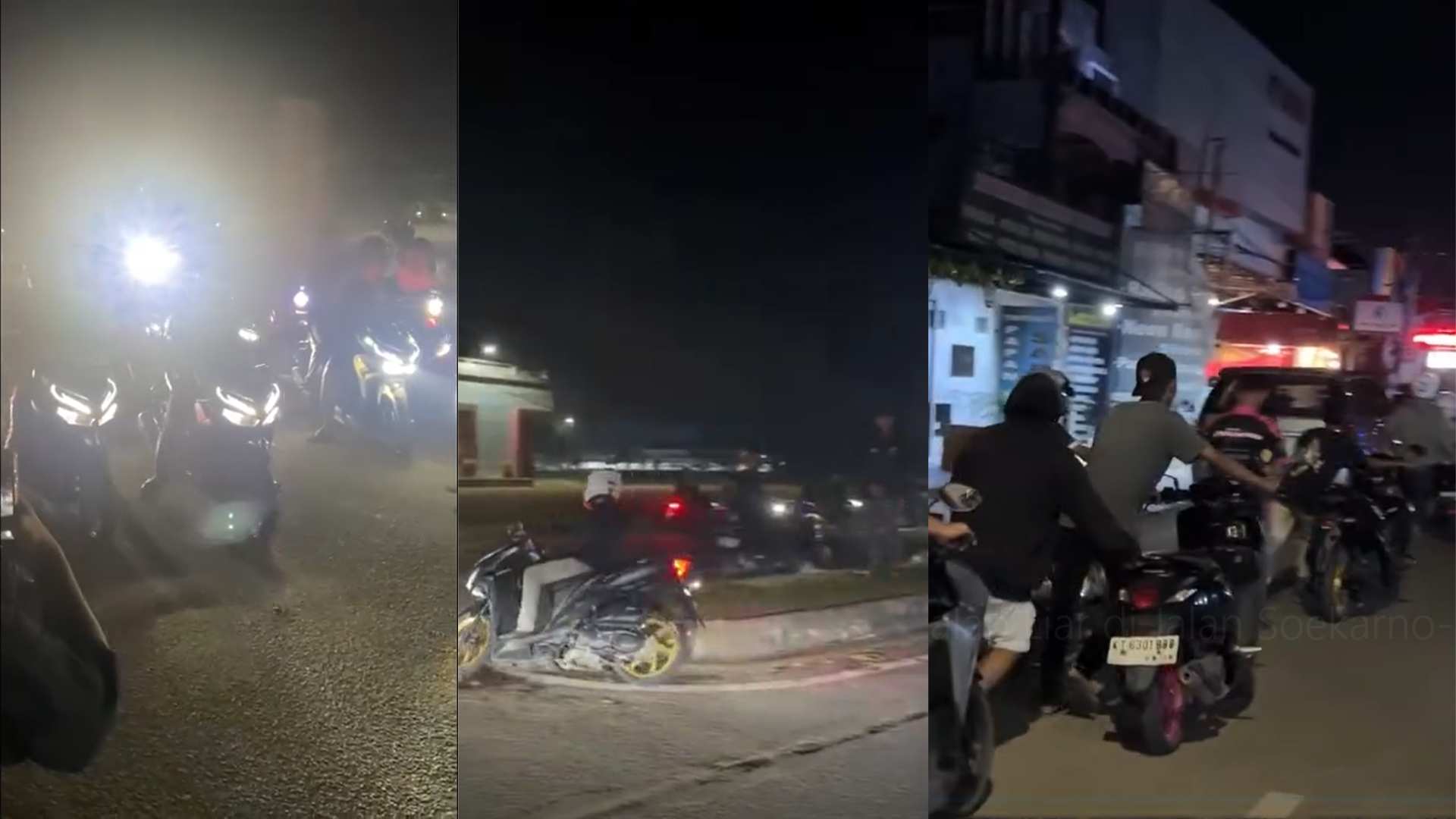 Sempat Melarikan Diri, Pelaku Balap Liar di Jalan Soekarno-Hatta Kutim Diamankan