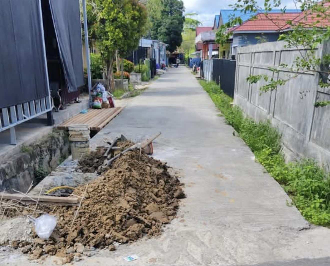 Warga Bontang Keluhkan Galian Jargas Dibiarkan Menganga, Ini Jawaban Kontraktor