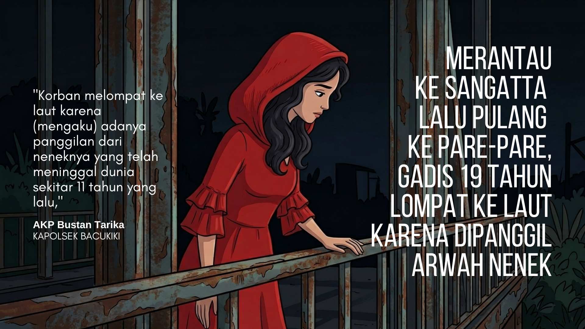 Merantau ke Sangatta Lalu Pulang ke Pare-Pare, Gadis 19 Tahun Lompat ke Laut karena Merasa Dipanggil Arwah Nenek