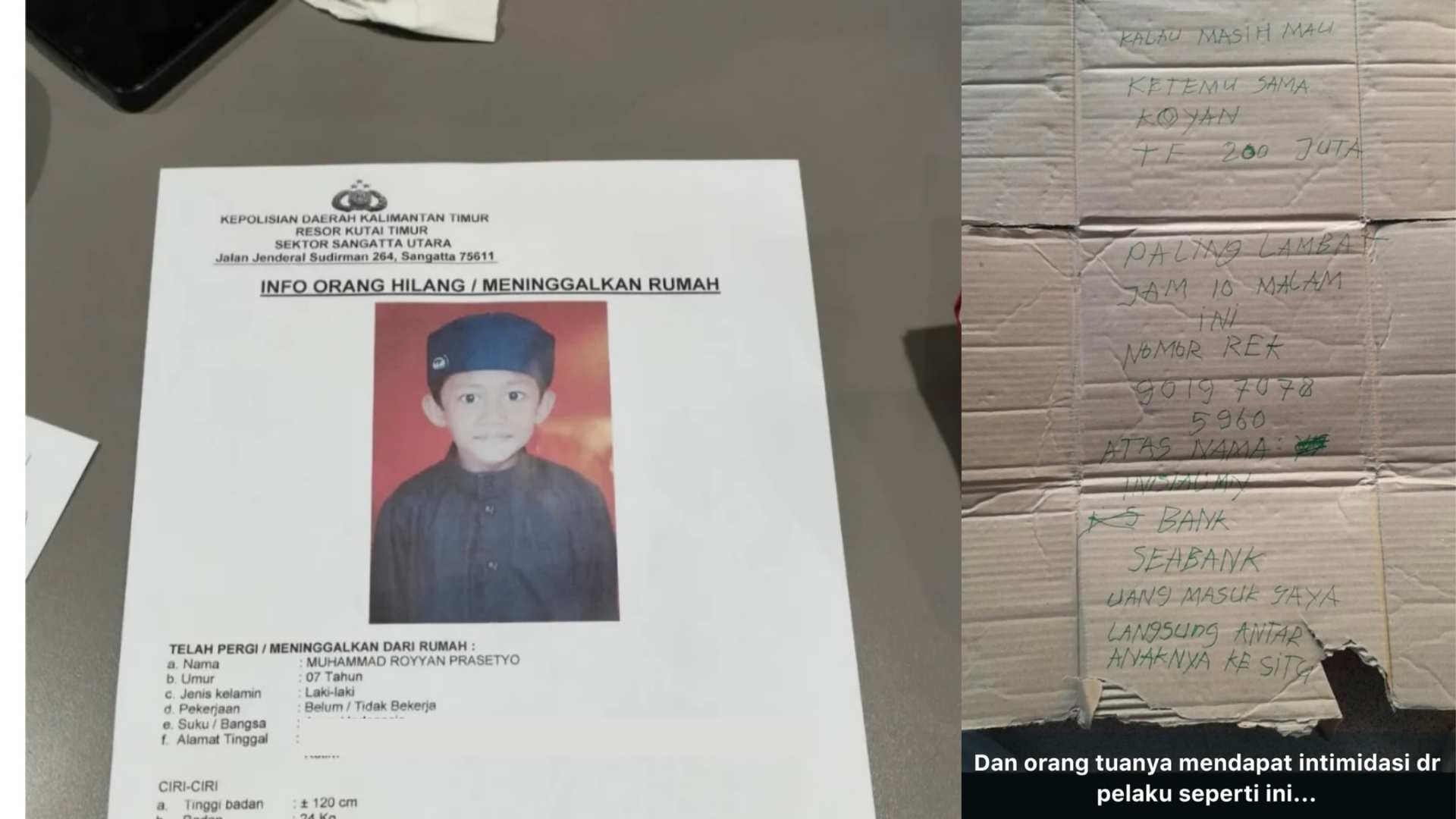 Di Balik Kasus Penculikan Anak Berujung Kematian di Kutim: Pelaku Diduga Minta Uang Tebusan Rp200 Juta, Pesan Dikirim via Jasa Kurir