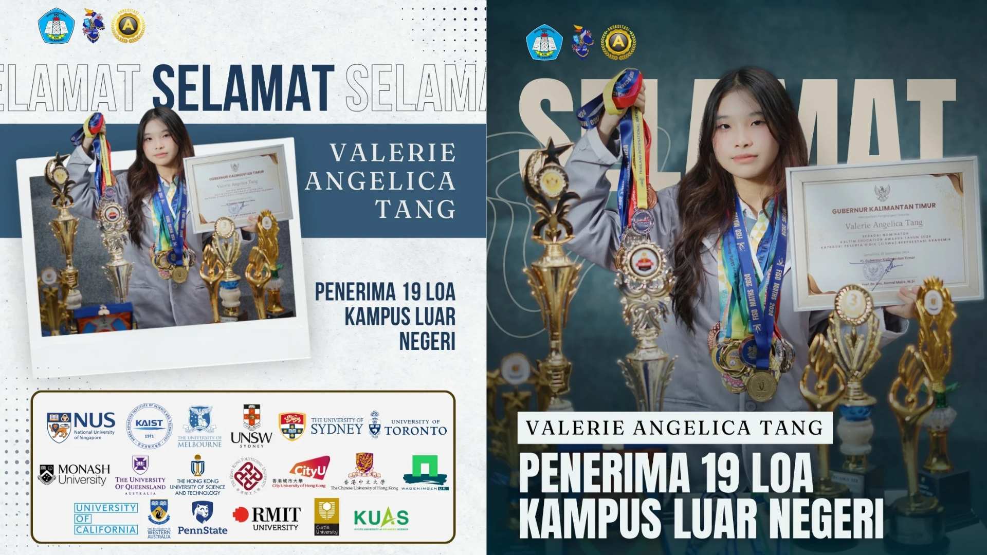 Wow! Siswi Balikpapan Diterima 19 Kampus Ternama Dunia