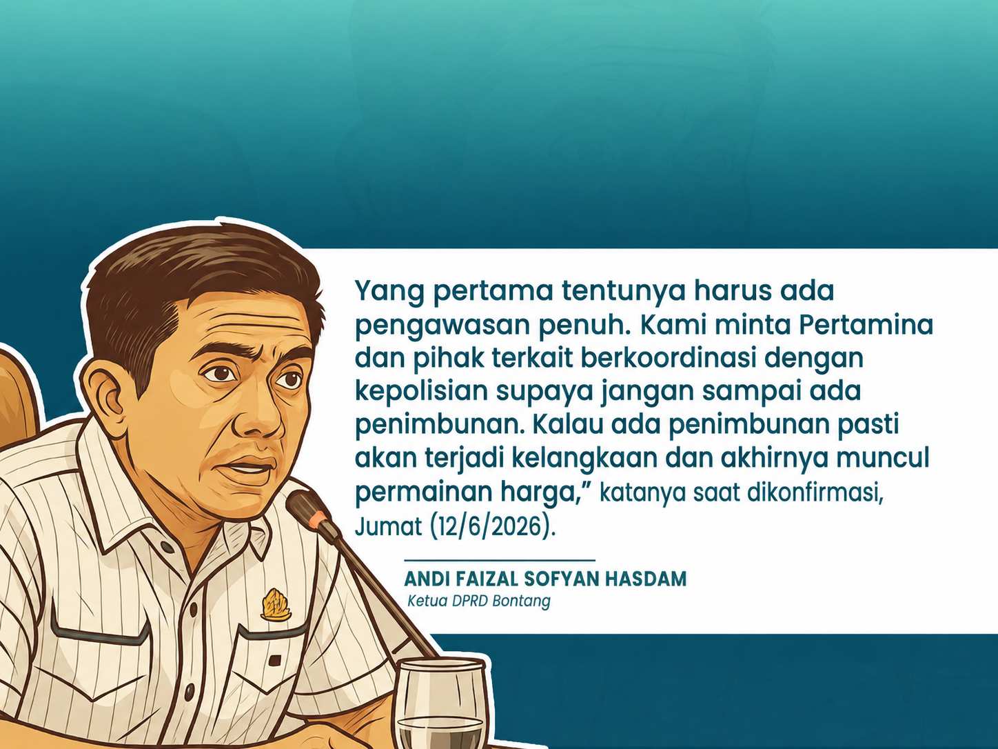 Pasca Temuan Dugaan Kecurangan Pangkalan, Andi Faiz Minta Razia dan Pengawasan Ketat Distribusi LPG 3 Kg