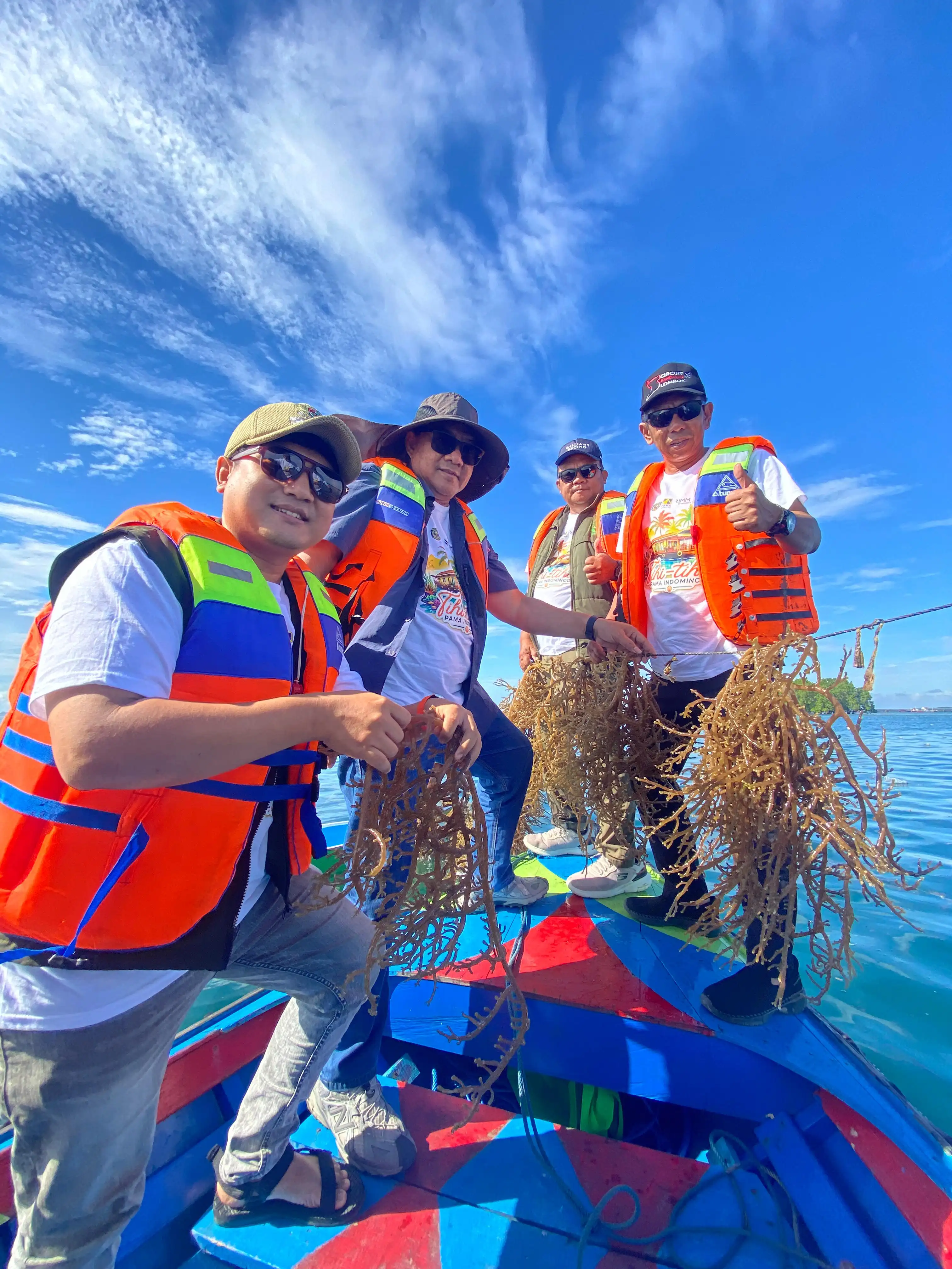 Panen Rumput Laut hingga Borneo Sea Bites, PAMA dan IMM Perkuat UMKM Tihi-Tihi