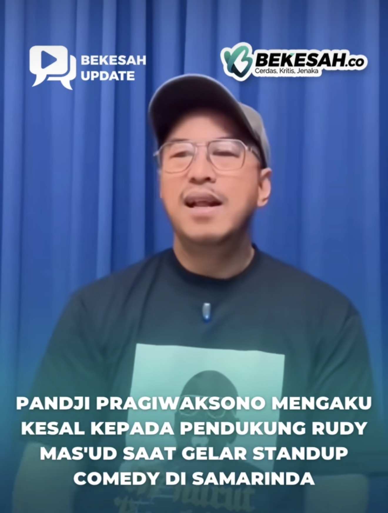 VIDEO: Pandji Pragiwaksono Kesal kepada Pendukung Rudy Mas’ud saat Gelar Stand Up Comedy di Samarinda