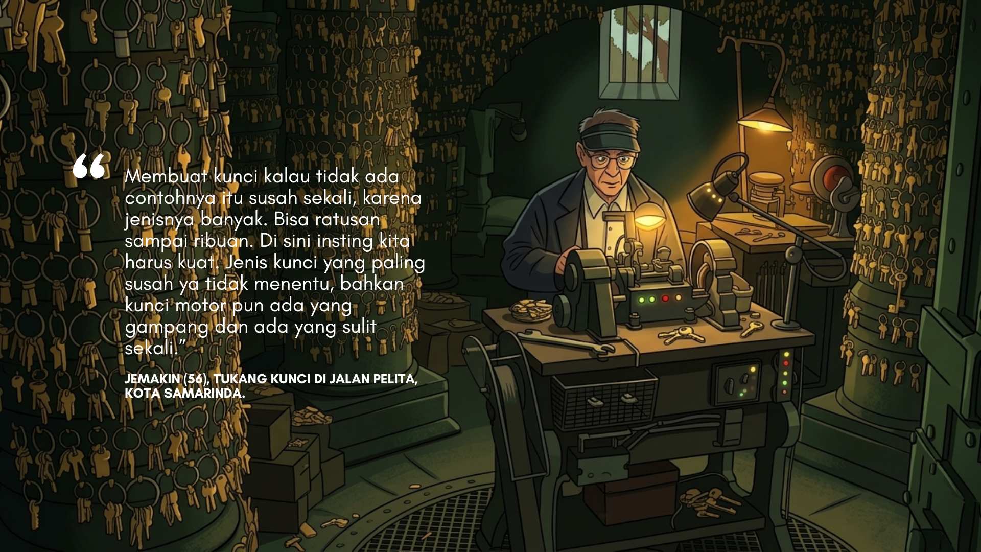 Ilmu Tukang Kunci Ternyata Tak Sembarangan di Samarinda: Diturunkan dari Orang Tua dan Keluarga