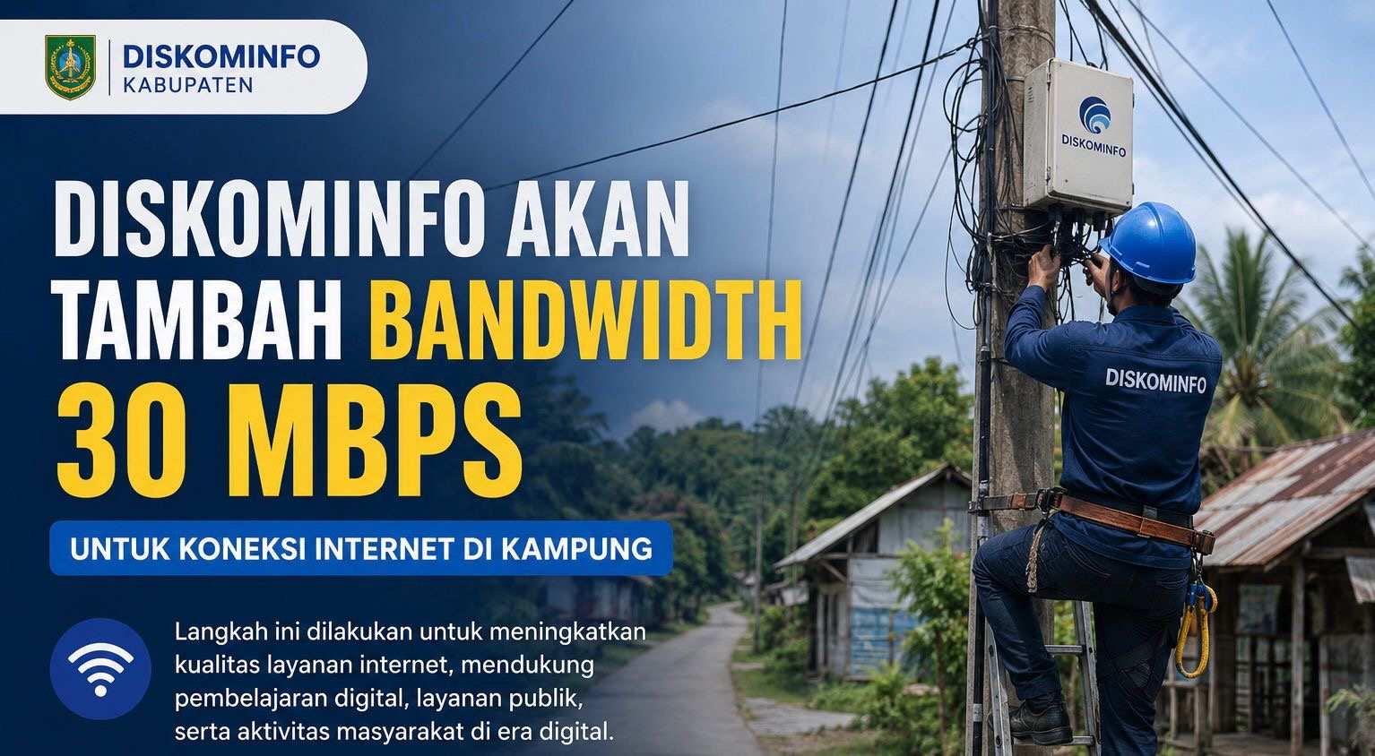 Diskominfo Tambah Bandwidth hingga 30 Mbps