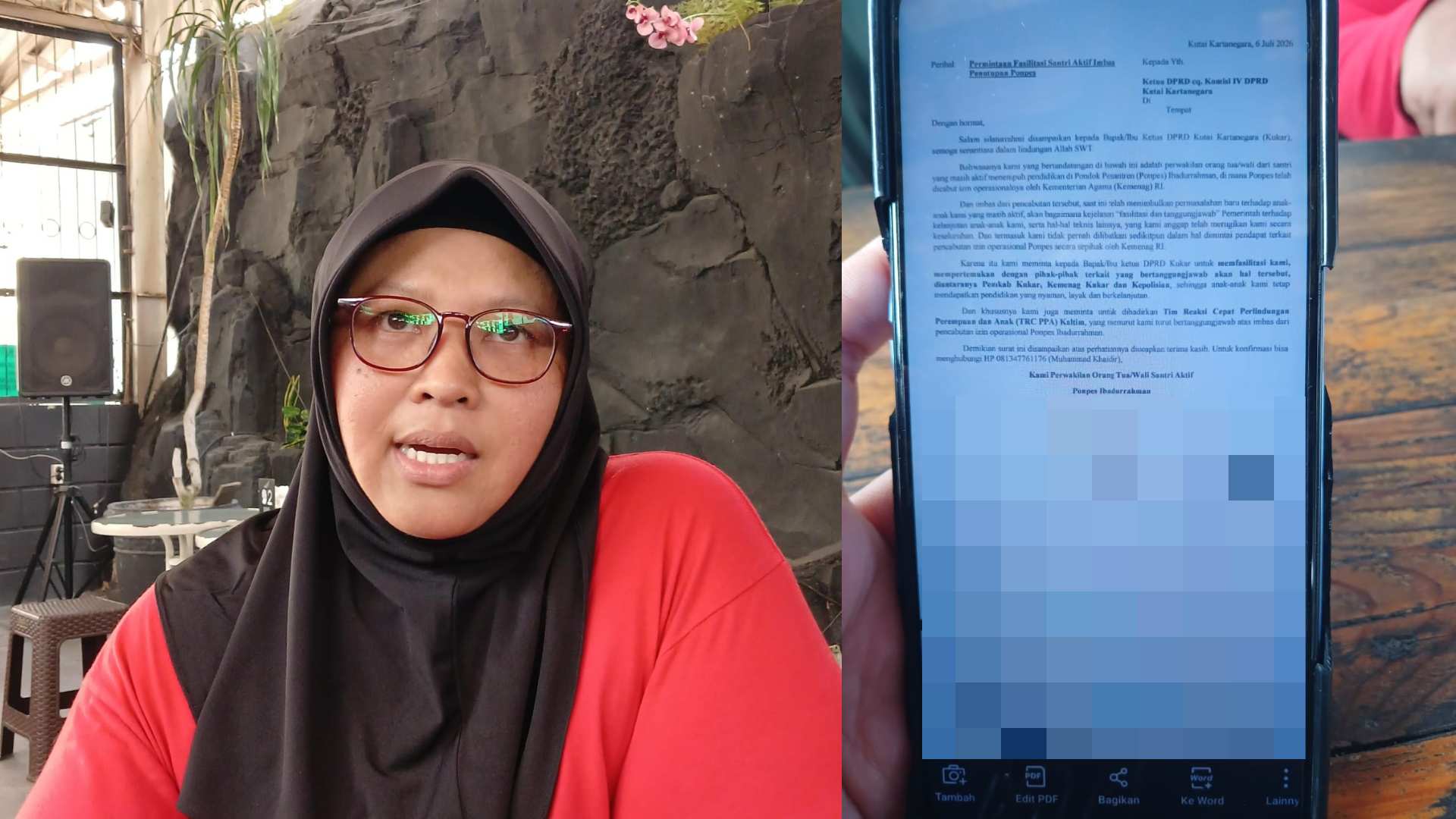 Wali Santri Ponpes Ibadurrahman Kukar Minta Fasilitasi Kelanjutan Pendidikan, Keluarga Korban: Kami Juga Berjuang Sendiri