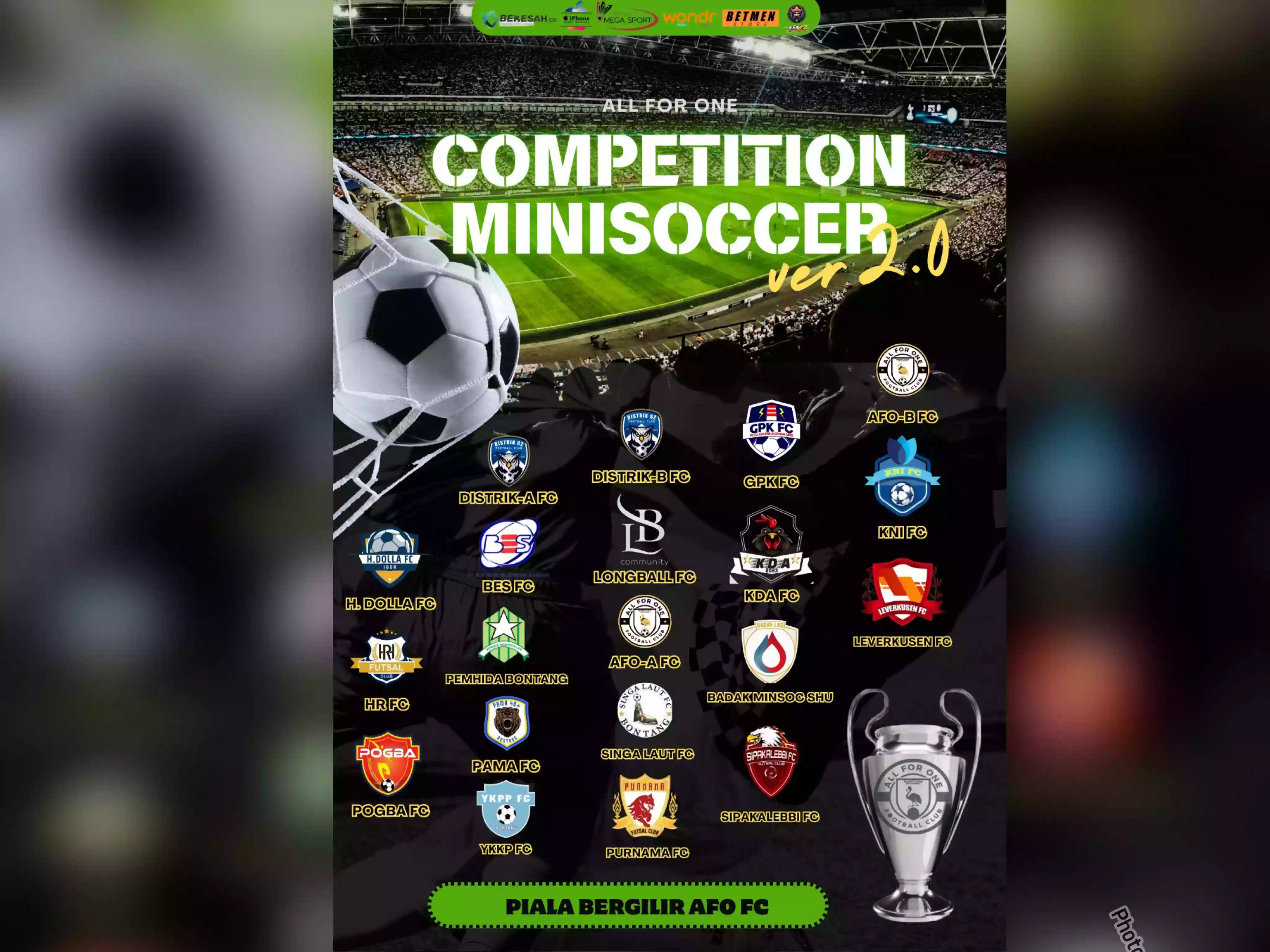 All For One Competition: Turnamen Minisoccer Pertama dengan Piala Bergilir di Bontang
