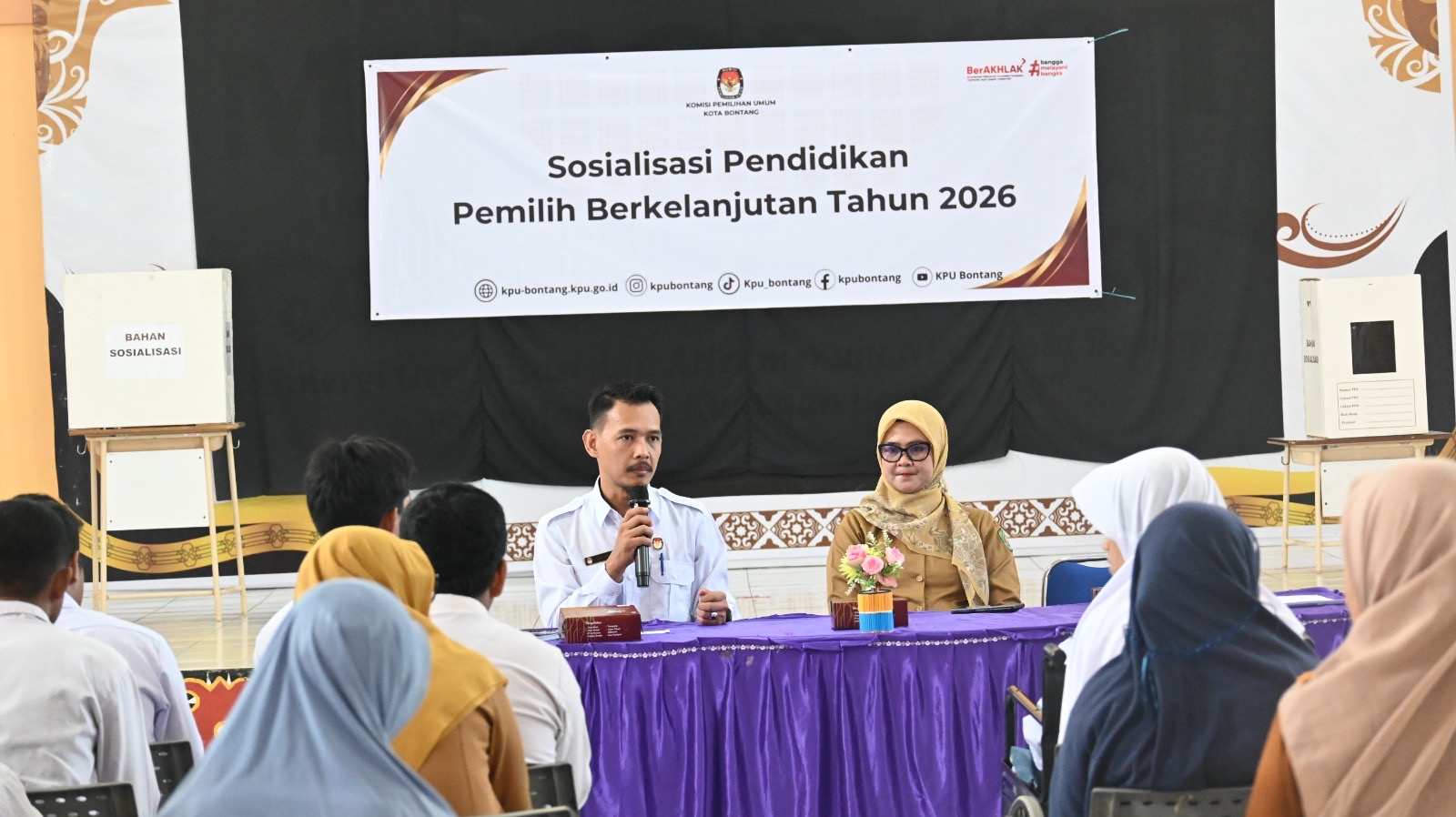 KPU Bontang Perkuat Pendidikan Demokrasi bagi Pemilih Pemula Penyandang Disabilitas