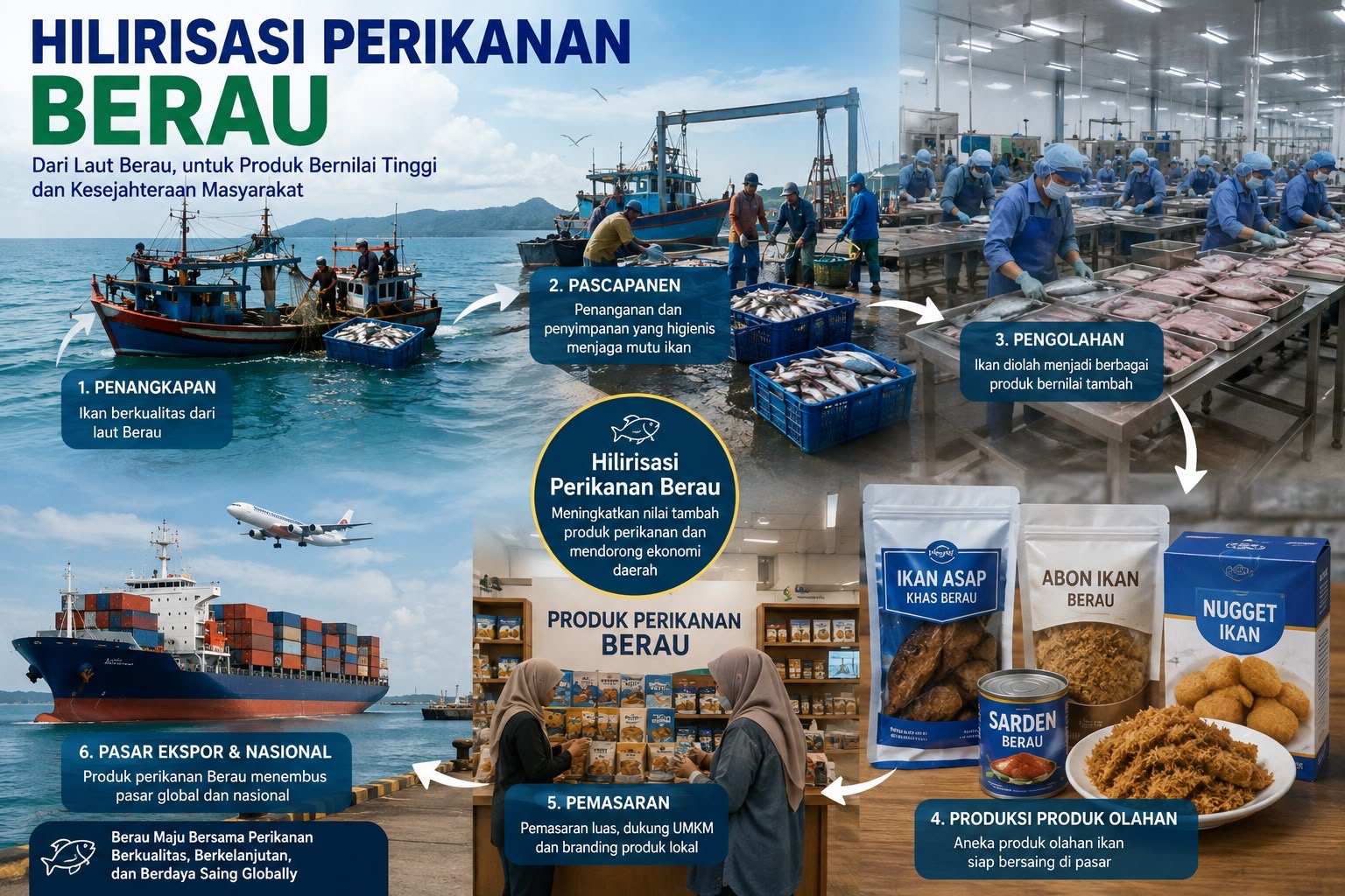 Diskan Berau Genjot Hilirisasi Perikanan lewat Program Hilir Berau