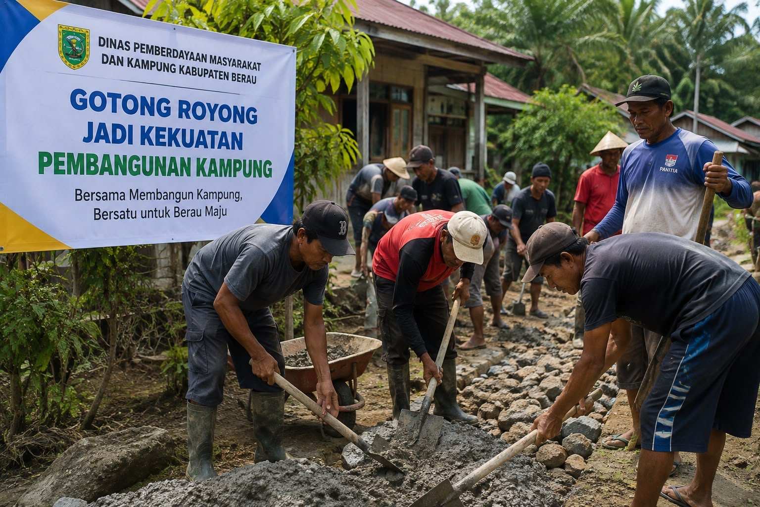 DPMK Berau Dorong Gotong Royong Jadi Kekuatan Pembangunan Kampung