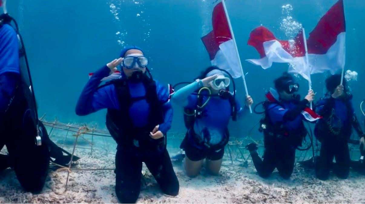 Dari Bawah Laut Hingga Daratan, HUT ke-81 Republik Indonesia Menggema di Berau