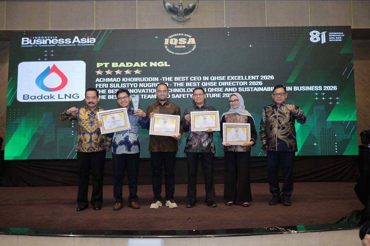 Melalui Inovasi Digital dan Penguatan Budaya SHEQS, Badak LNG Borong Penghargaan di Ajang IQSA 2026
