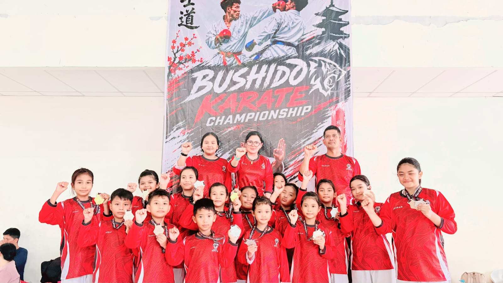 Baru Dua Bulan Berdiri, Dojo Dragon Gojukai Bontang Peringkat 5 di Bushido Championship Kaltim