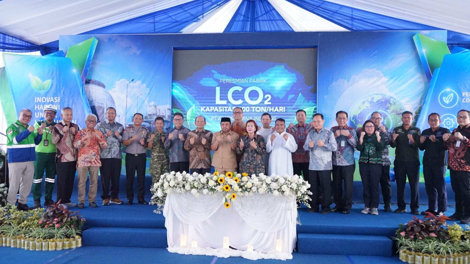 Pabrik LCO2 300 Ton Per Hari PT KPI Resmi Beroperasi, Pertama di Kalimantan dan Indonesia Timur