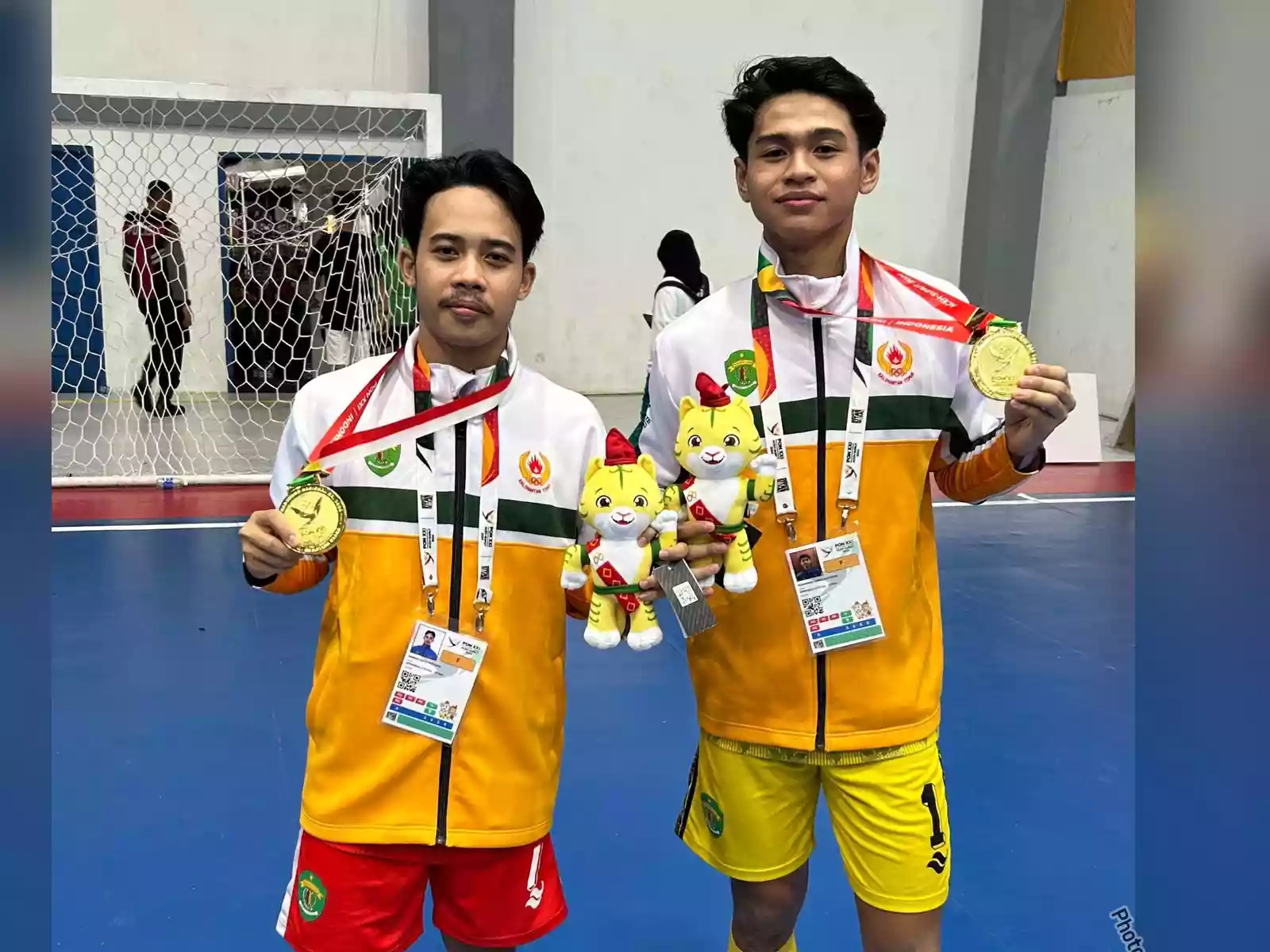 Dua Pemuda Bontang, Farras dan Zaki, Raih Emas di PON XXI Aceh-Sumut 2024 Bersama Tim Futsal Kaltim