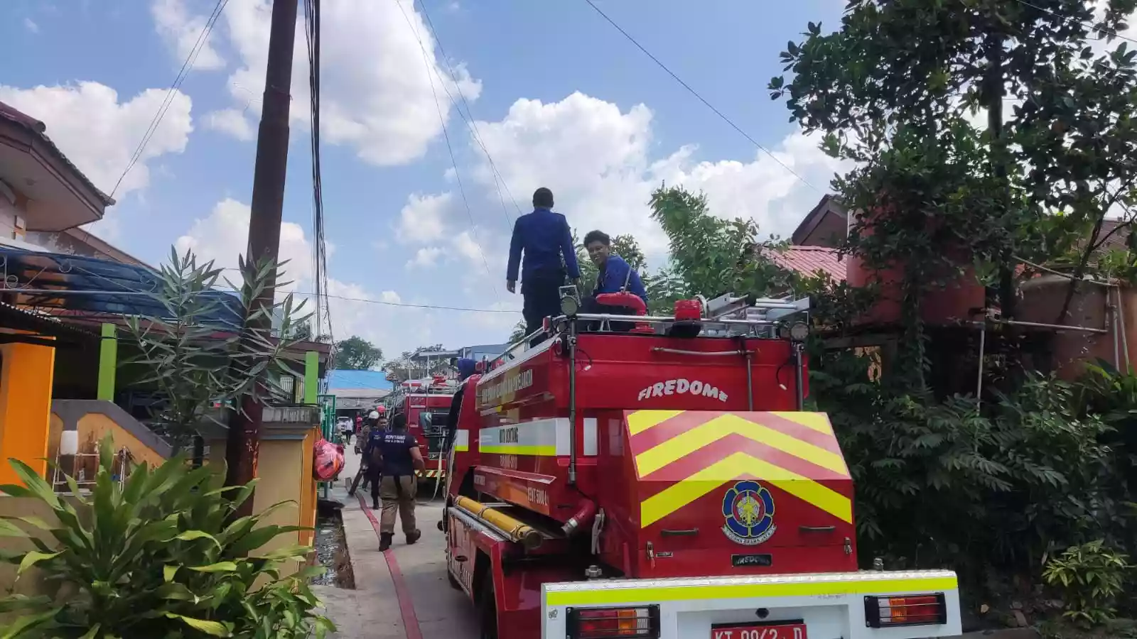 Pulang Jemput Anak Sekolah, Seorang Ibu di Bontang Baru Kaget Rumah Nyaris Terbakar