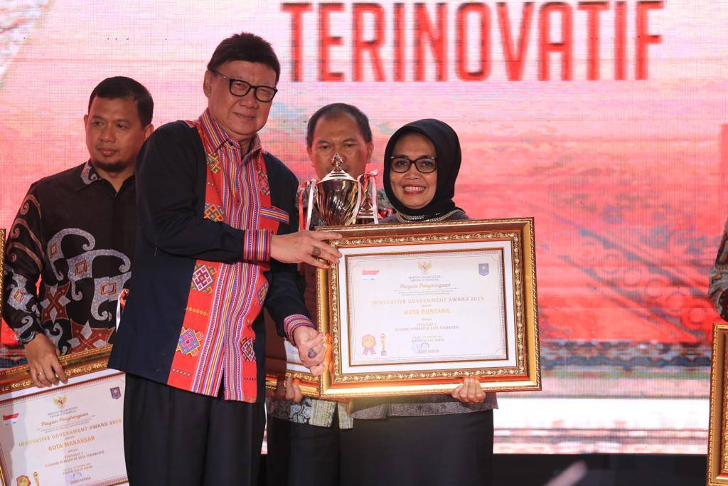 Bontang Raih Kota Terinovatif Ketiga di Innovative Government Award 2019