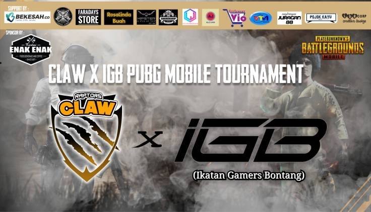 Claw x IGB PUBG Mobile Tournament, Ajang Gamers Bontang Adu Taktik
